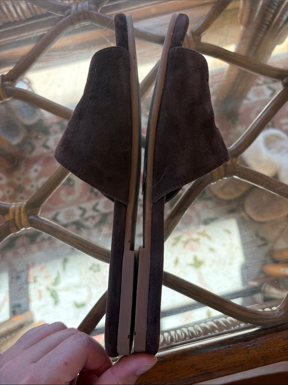 Charlotte Stone Suede Sandals - Picture 4 of 4